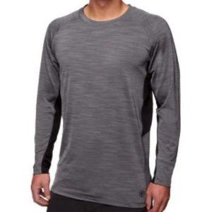 Hang Ten Men's Long Sleeve Sun Tee Grey/Black